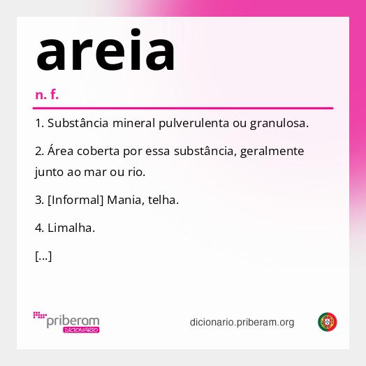 Significado de areia